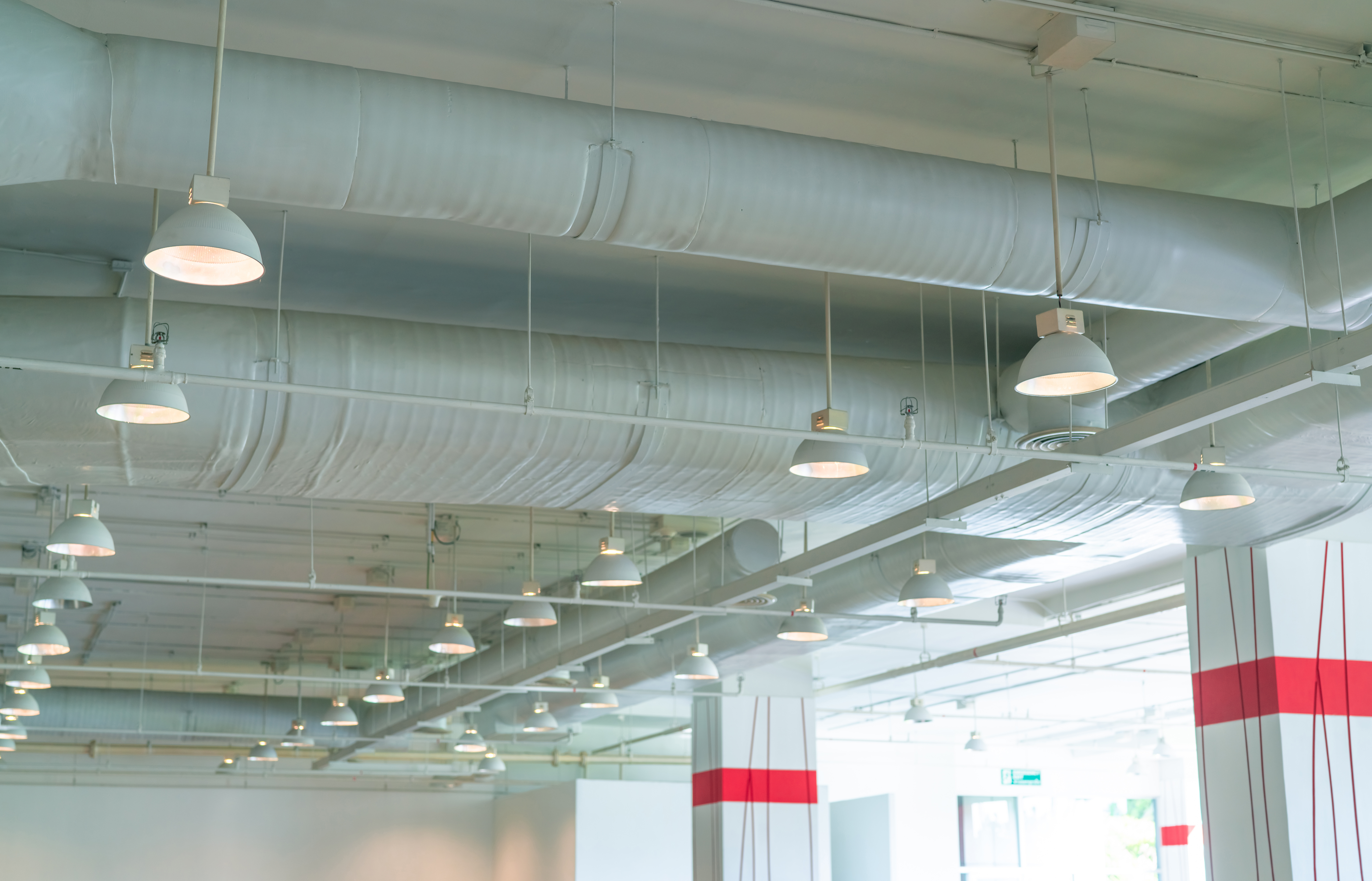 Air Duct, Air Conditioner Pipe, Wiring Pipe, And Fire Sprinkler